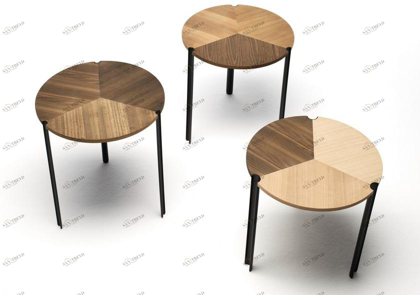 Living Divani Низкий штабелируемый модульный деревянный журнальный столик sun-id-1453614