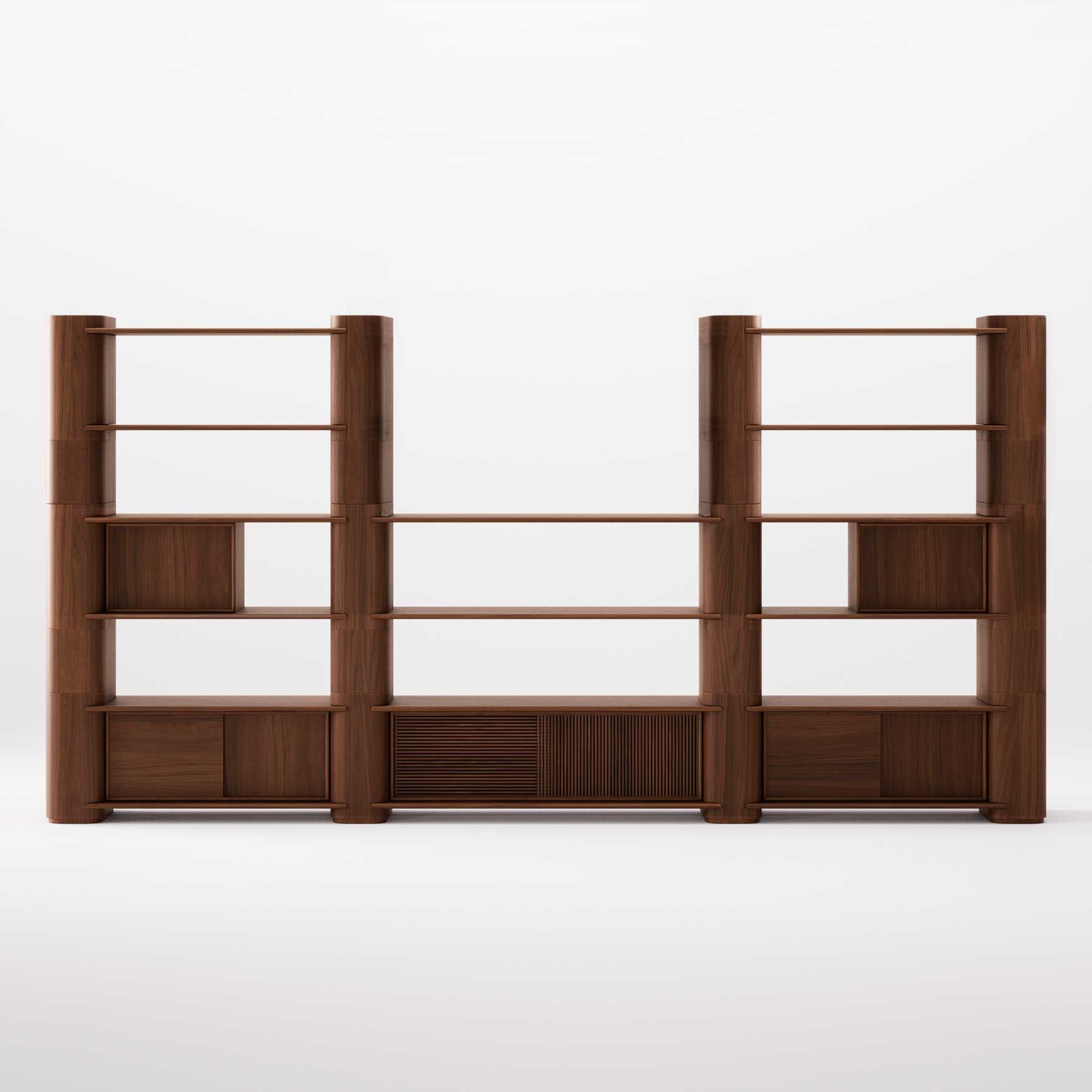 Деревянный самонесущий модульный книжный шкаф Wewood Path ARCH-00032308 - Вид №30