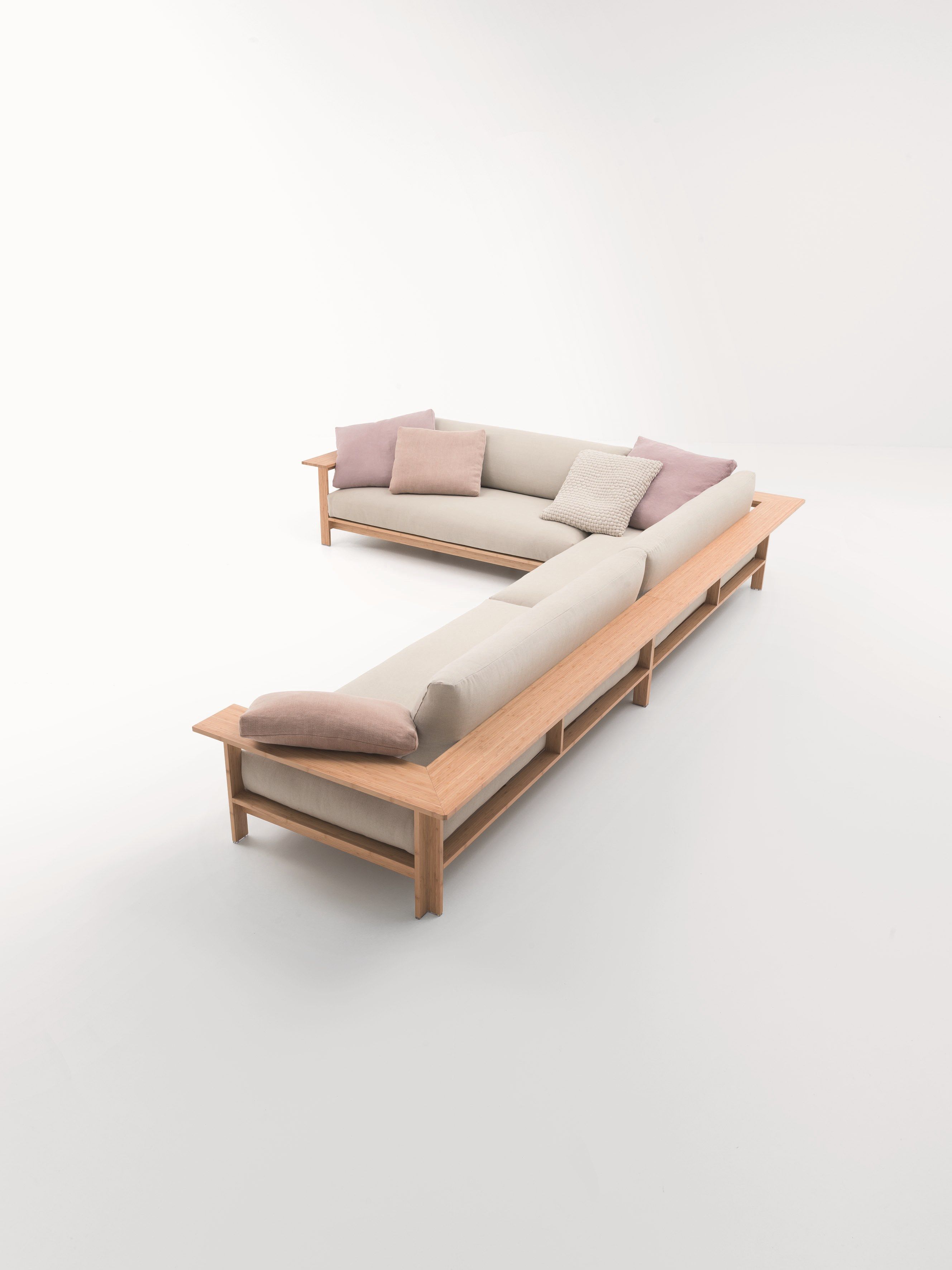 Тканевый модульный садовый диван Paola Lenti FREI ARCH-00133764 - Вид №1