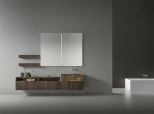 NOVELLO Подвесной туалетный столик из мрамора с зеркалом Craft 2.0