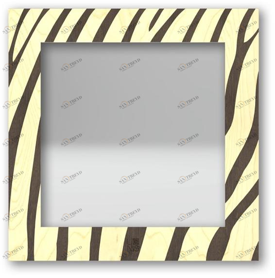 LIGNIS® Квадратное настенное зеркало в раме Dolcevita animalier 12.017