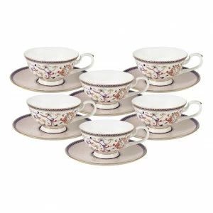 Чайный набор фарфоровый 12 предметов коричневый "Королева Анна" ANNA LAFARG EMILY КОРОЛЕВА АННА 00-3946925 Коричневый