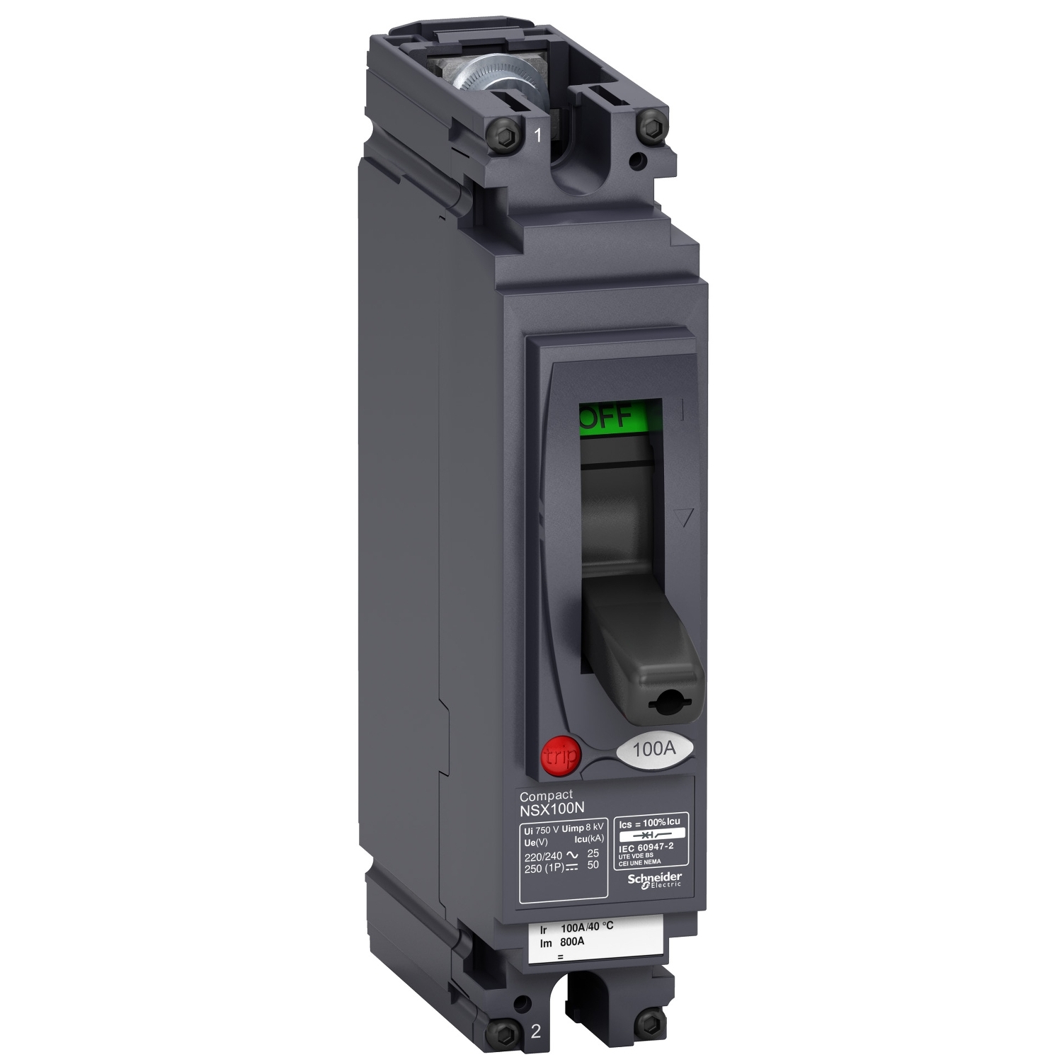 LV438575 Силовой автомат Compact NSX, 50кА, 1P, 20А Schneider Electric 