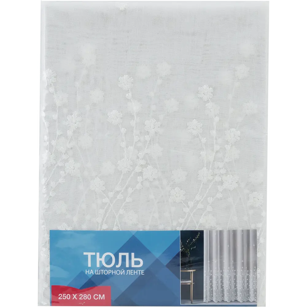 Тюль на ленте «Черемуха» 250x280 см цвет белый GARDEN STLM-2003306 - Вид №6