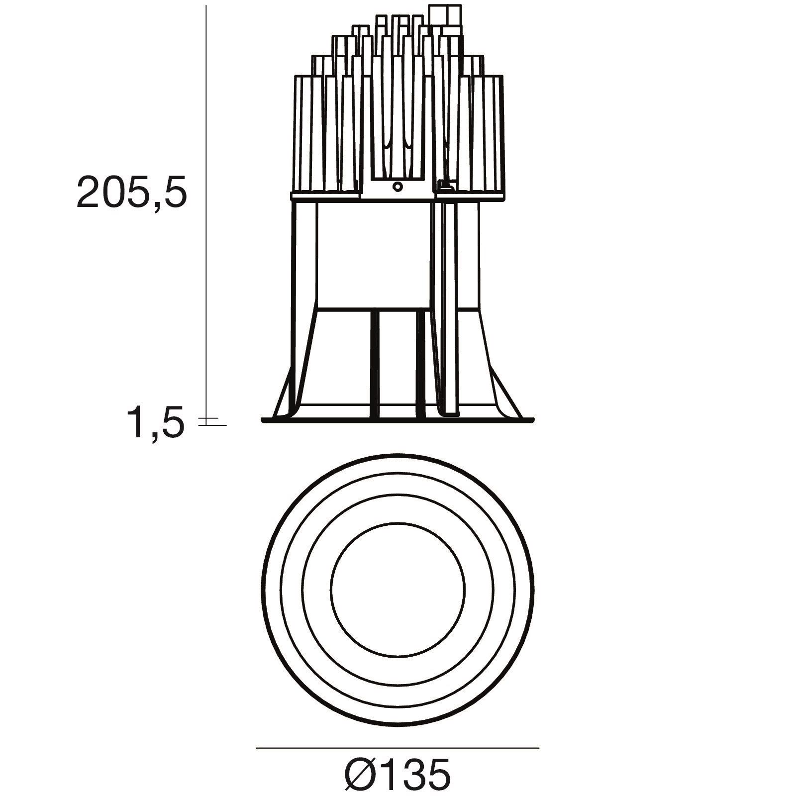 Алюминиевый светодиодный светильник Linea Light Group Quantum ARCH-00020916 - Вид №11