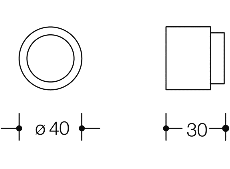 611XA.30 буфер двери стены HEWI System 111 | Edelstahl  - Вид №1