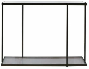 Duvivier Canapés Прямоугольная стеклянная консоль с металлической структурой Rio Riocl12v