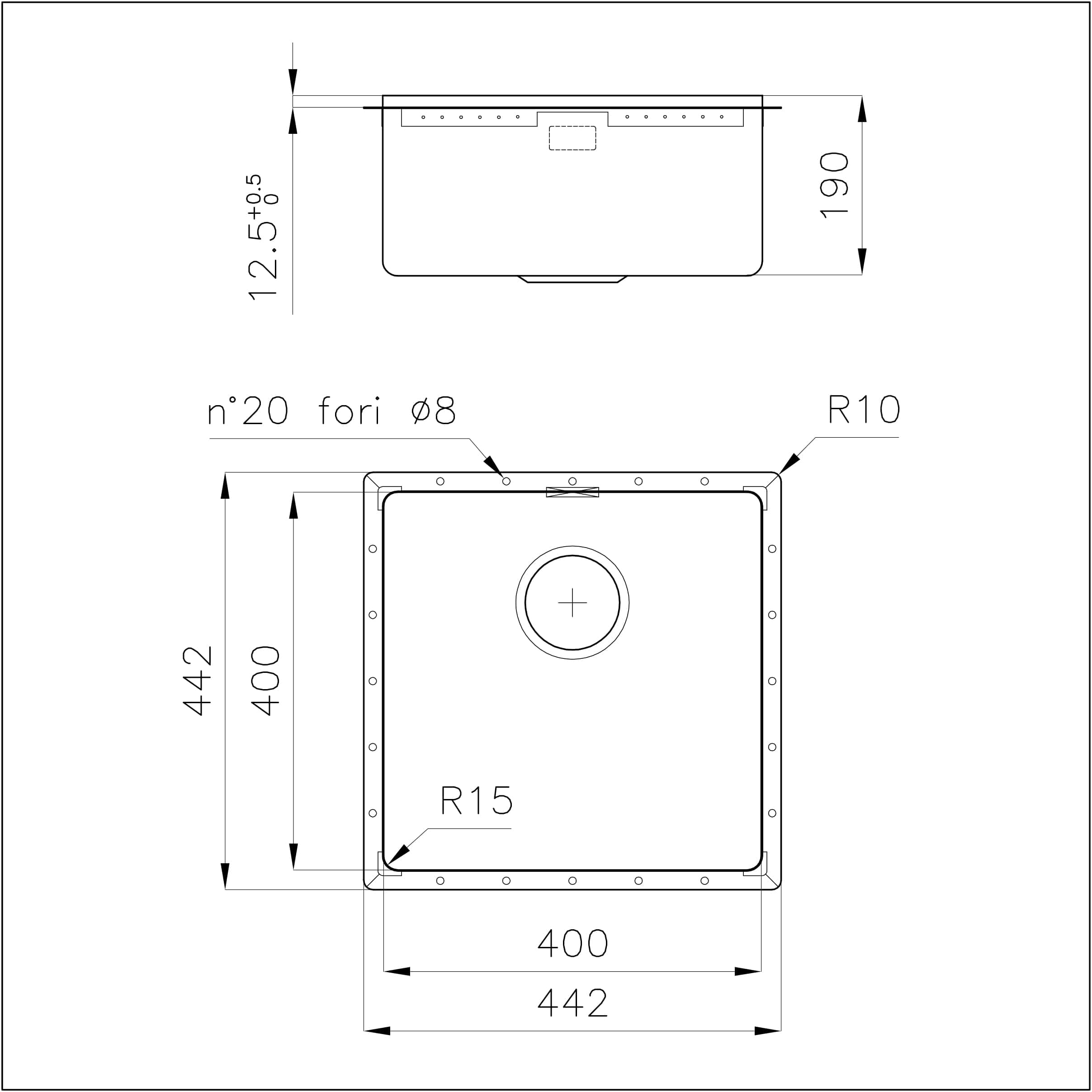 4156018 Раковина Phantom Edge Copper - 4156018 Fosterspa  - Вид №1