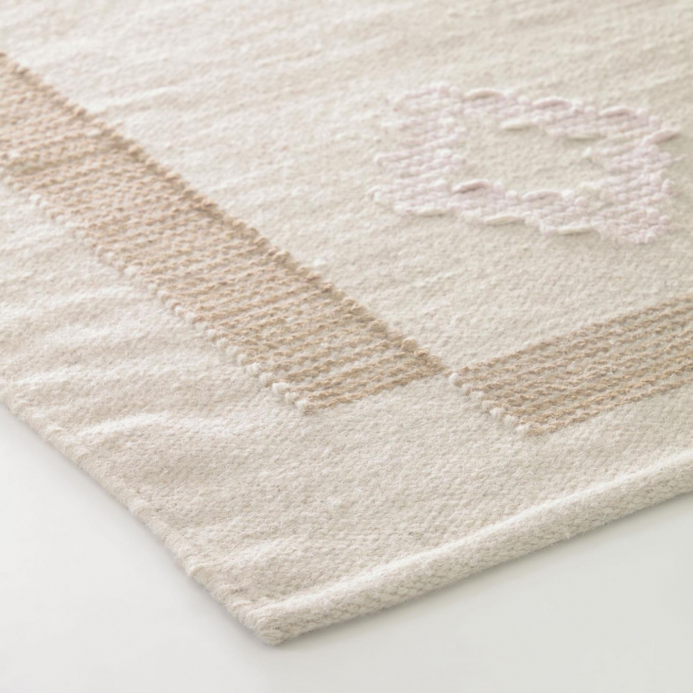 108103 Бежевый ковер с узором из шерсти и хлопка 160 x 230 см La Forma Bibiana - Вид №1