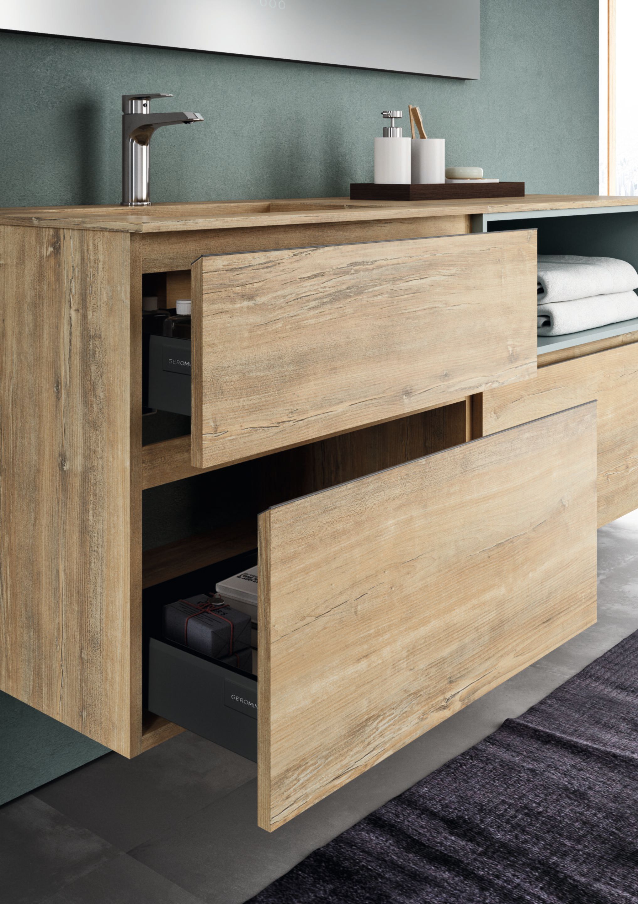 Одноместный подвесной умывальник с ящиками Gruppo Geromin Change ARCH-00021797 - Вид №1