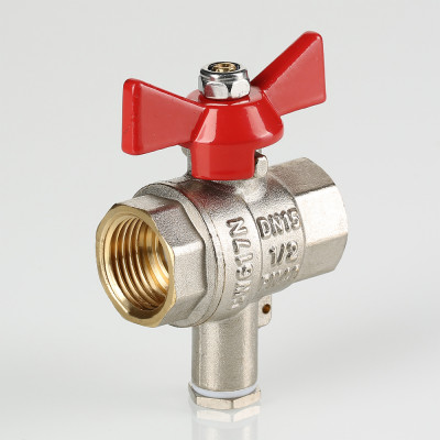 VT.247.N.06 Кран шаровой для подключения датчика температуры Valtec 1"  - Вид №3