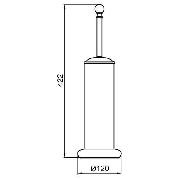 KA501302010 Ершик для унитаза Webert Karenina  - Вид №1