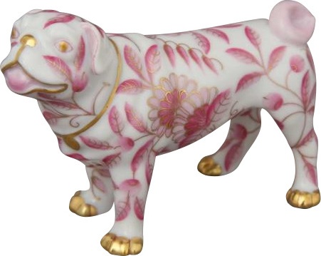 10552805 Herend Фигурка 7см "Мопс" Фарфор 