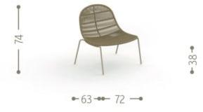 santreyd.com Садовое кресло из веревки со встроенной подушкой sun-id-1354837 - Вид №3