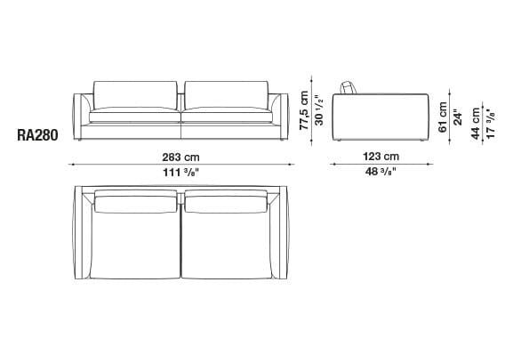 Угловой диван из ткани B&B Italia Ричард ARCH-00040927 - Вид №85