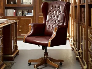 Modenese Gastone Кресло поворотное на 5 спиц с подлокотниками Bella vita