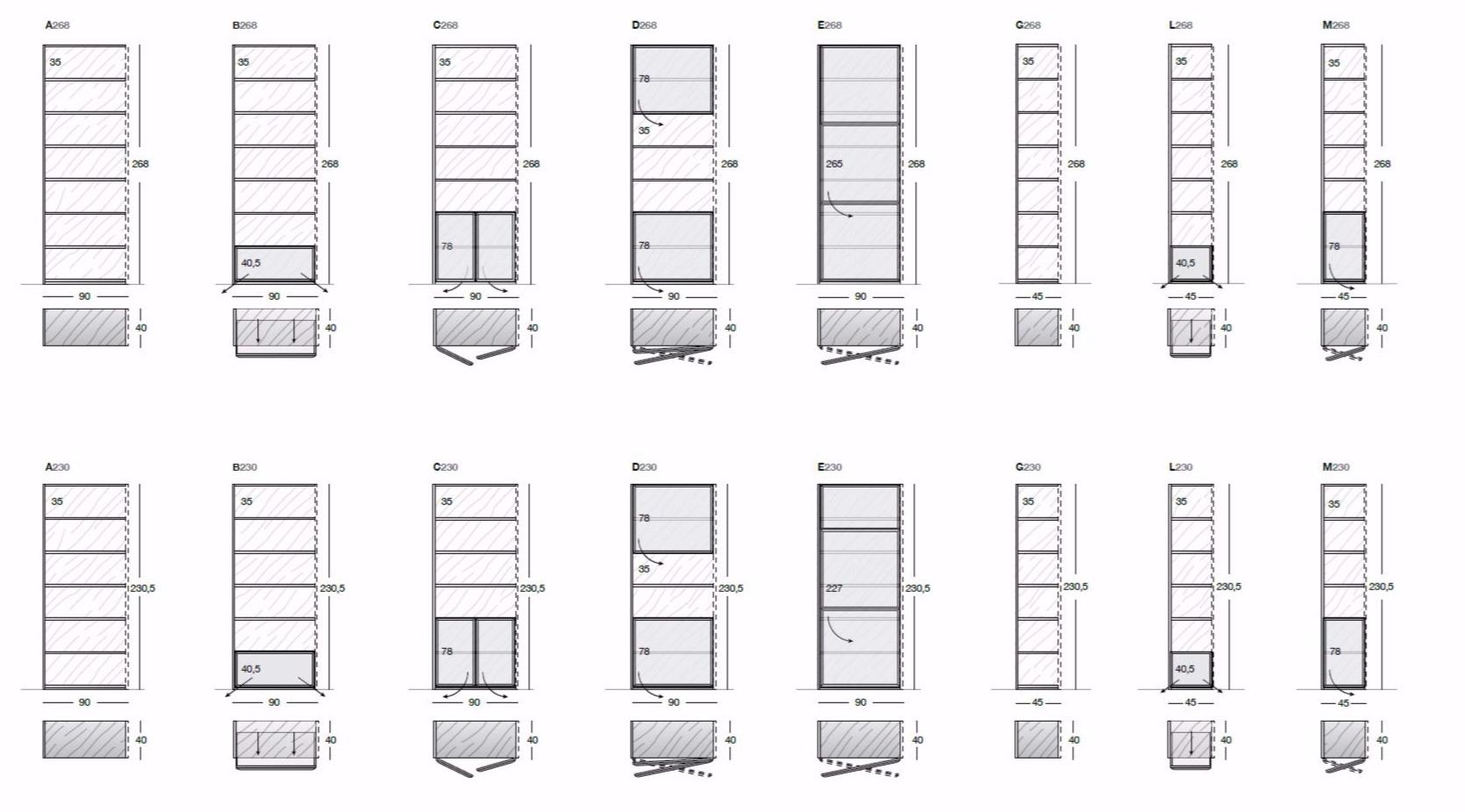 Longhi Модульная оборудованная стена Loveluxe Y 500 - Вид №9