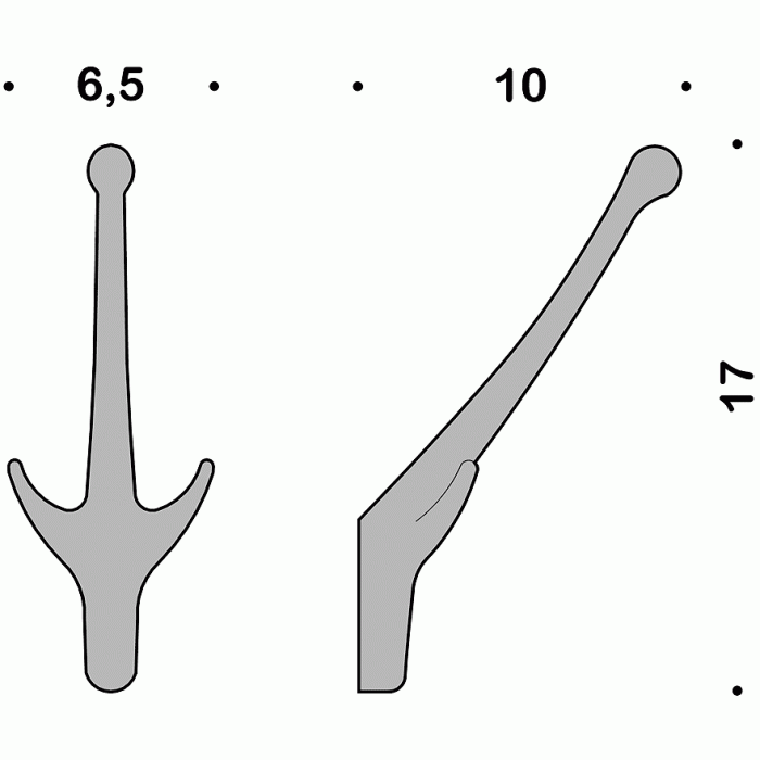 AM27 Hook2 Крючок COLOMBO Colombo Design  - Вид №3