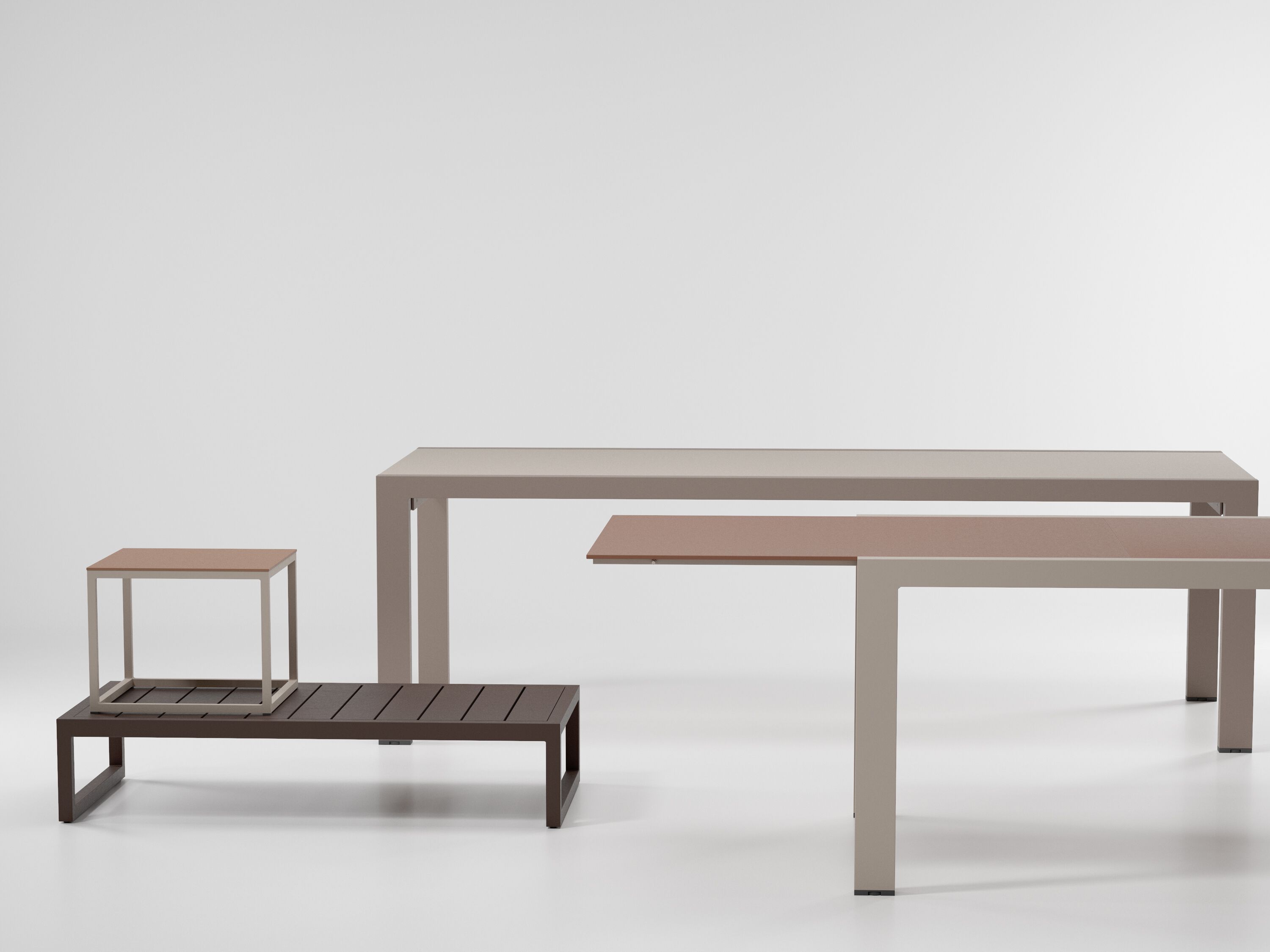 Алюминиевый журнальный столик Kettal пейзаж ARCH-00055713 - Вид №1