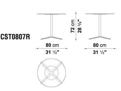 Круглый журнальный столик B&B Italia Project космос ARCH-00121773 - Вид №4