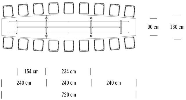 Thonet Стол для переговоров 1400 sun-id-1482386 - Вид №5