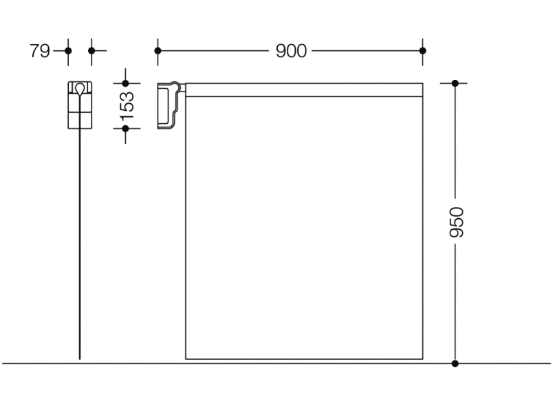 802.52.20030 защита от брызг для душа HEWI Duschvorhänge/-stangen  - Вид №3