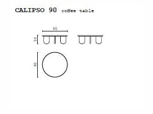 Мраморный низкий круглый журнальный столик CPRN HOMOOD Shapes ARCH-00134507 - Вид №2