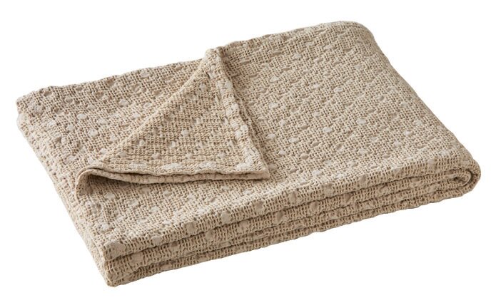 EVEREST_CH_240 покрывало 240/260 бежевый хлопок пике Blanc des Vosges Santreyd 