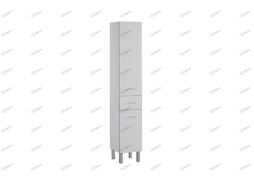 Шкаф-пенал для ванной Aquanet Верона 35 белый (напольный) 00178970