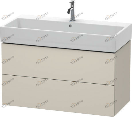 LC627809191 L-Cube Тумбочка подвесная Серо-коричневый декор Duravit