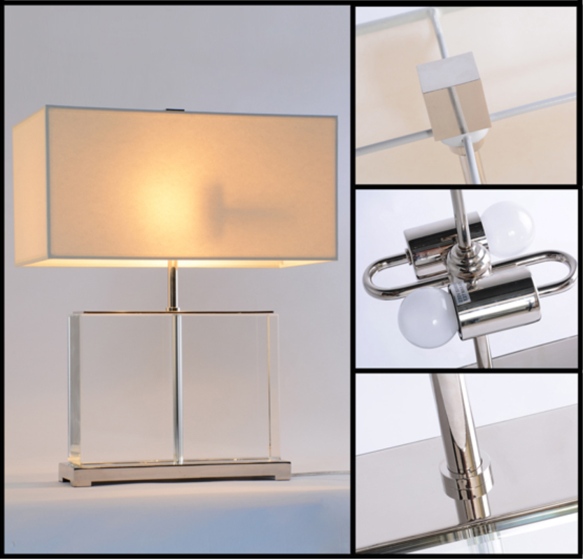 Настольная лампа TL1114-CG от Delight Collection DELIGHT КЛАССИЧЕСКИЕ 244927 Белый;прозрачный  - Вид №1