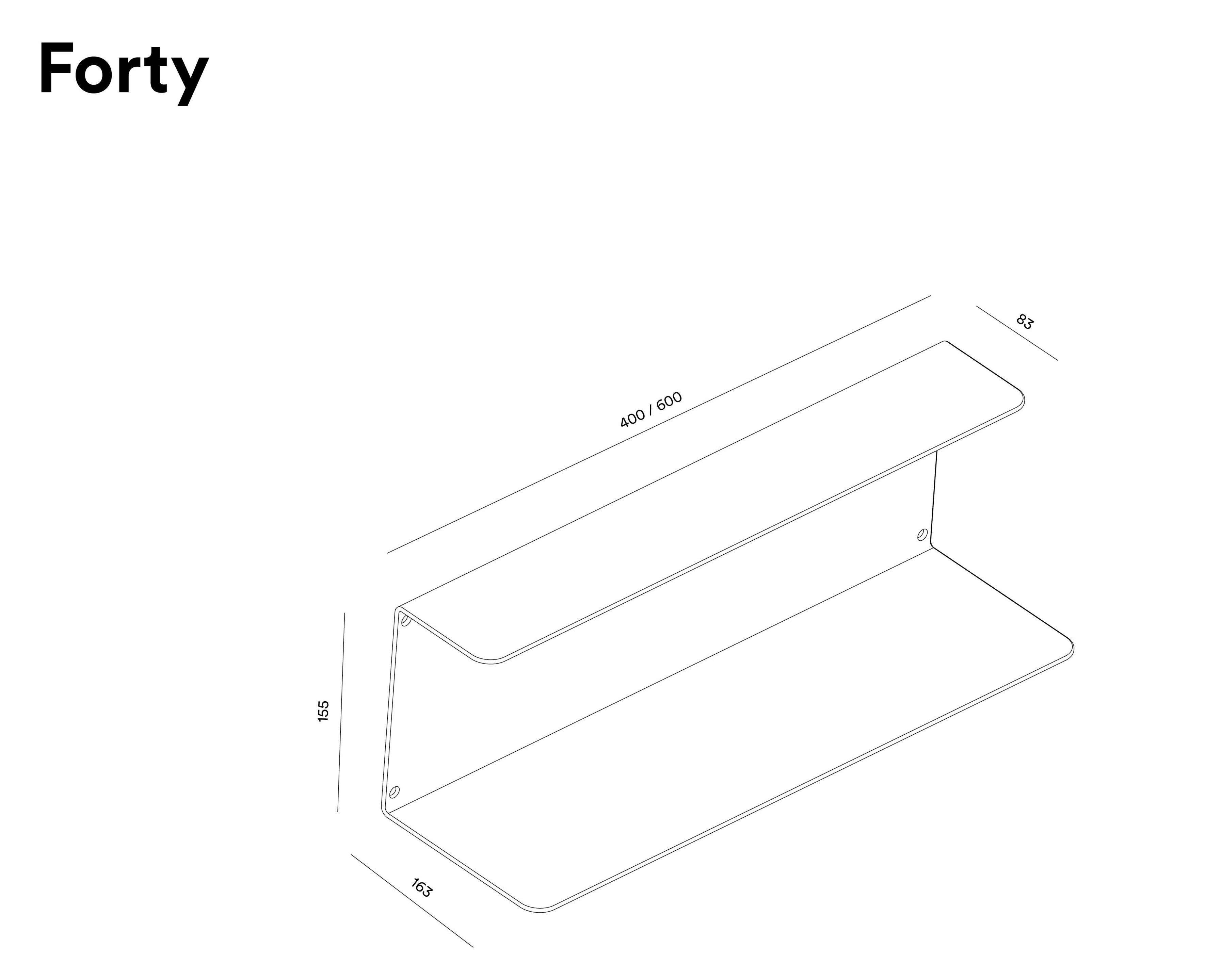 Металлическая полка D-SEGNO FORTY ARCH-00043727 - Вид №16