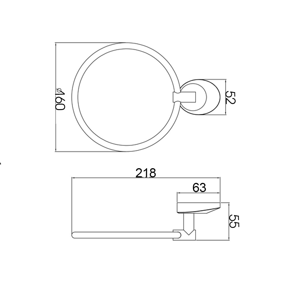 Полотенцедержатель "кольцо" Raiber R70110 R70110 Santreyd  - Вид №2
