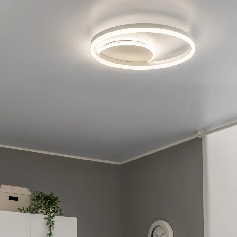 Люстра потолочная светодиодная диммируемая Ritter Eclipse 52085 0 с д/у 64 Вт 16 м² 2700К-6500К цвет белый/хром STLM-2102865 - Вид №15