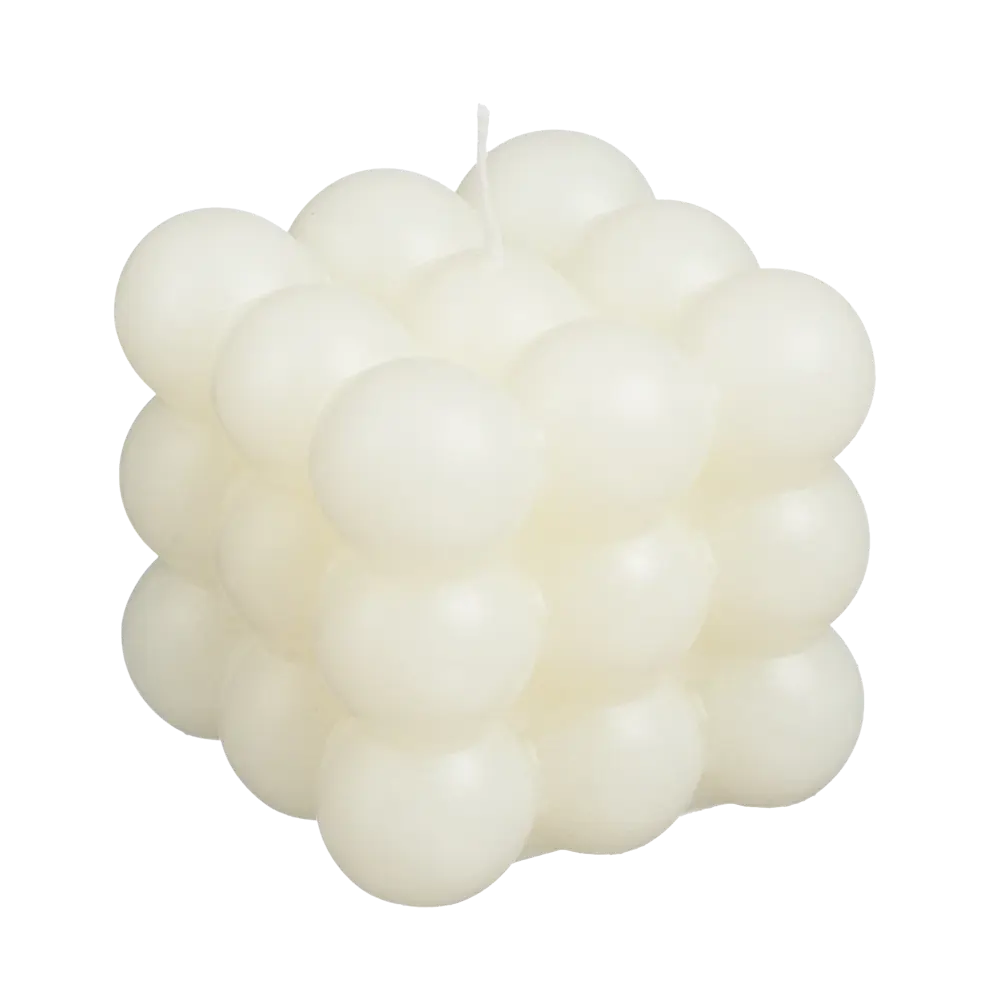 Свеча Шары в кубе 6 см слоновая кость Santreyd STLM-2064279