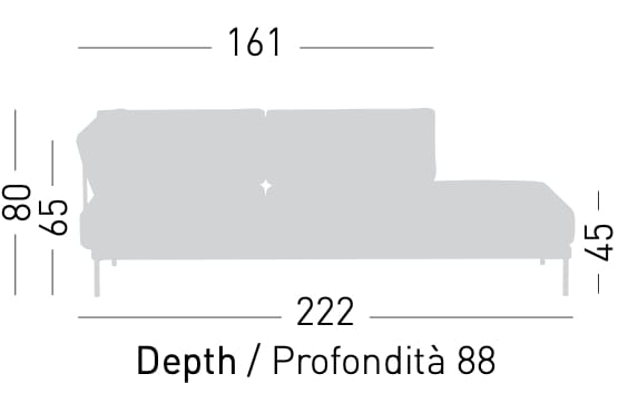 Секционная ткань Dormeuse GABER SOLAYA MODULE 8 ARCH-00042857 - Вид №7