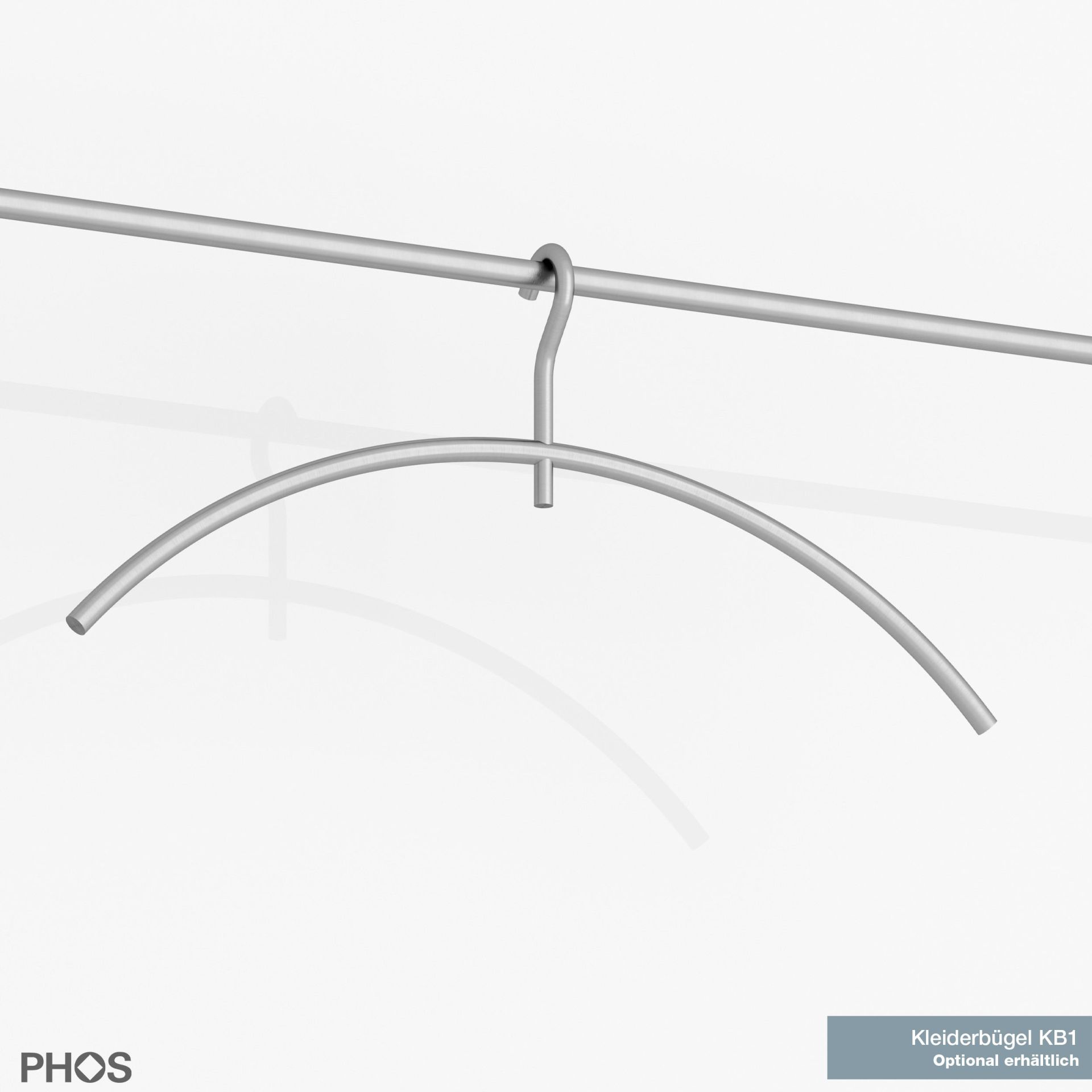 G3-600-Eiche Настенный шкаф с вешалкой для одежды и вешалкой для шляп из дуба - ширина 65 см PHOS  - Вид №4