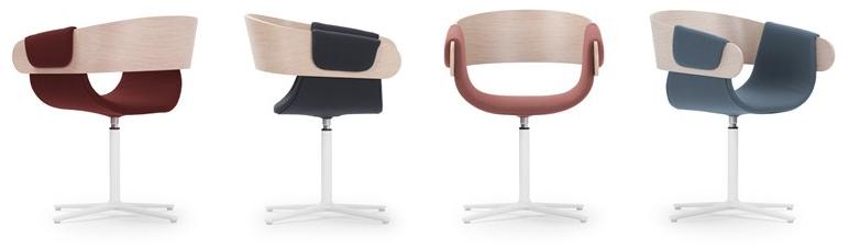 True Design Кресло вращающееся на 4 спицы с подлокотниками Kay Ka 1008 - Вид №7