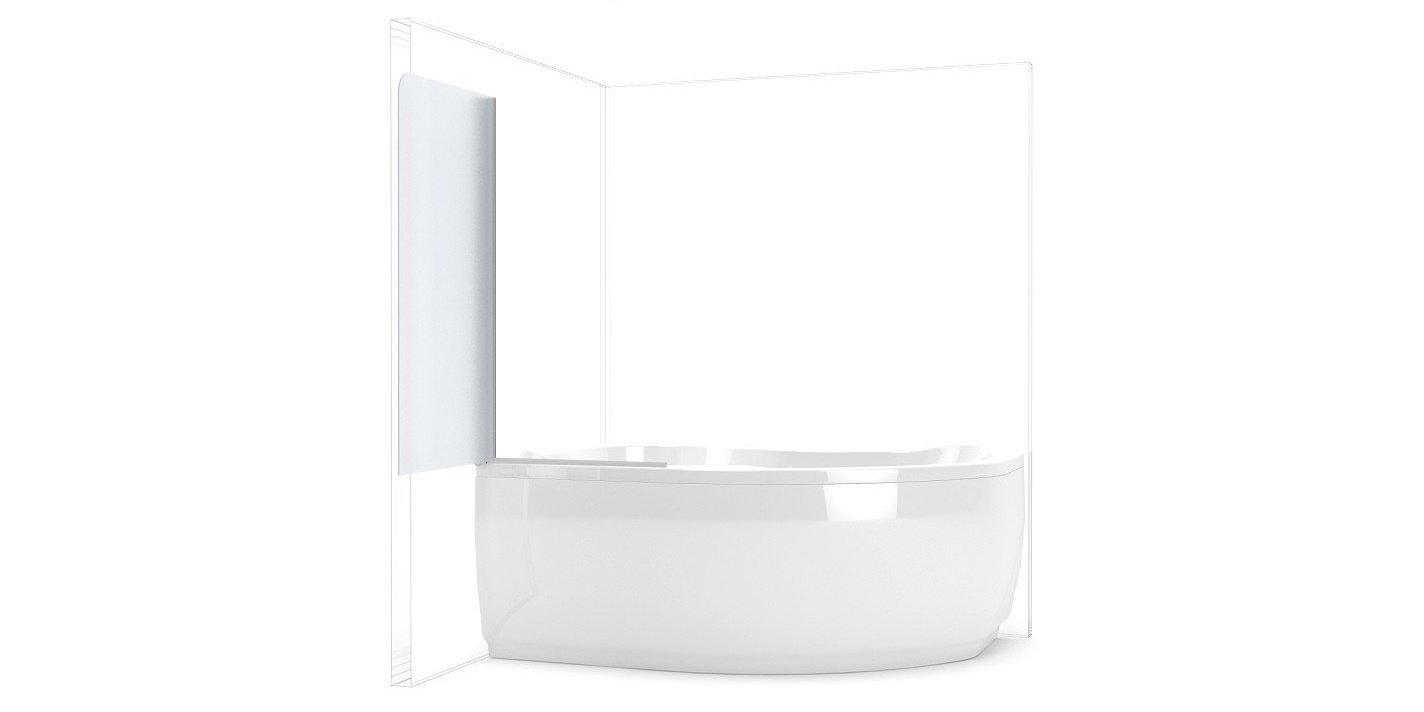 161921 Душевое ограждения на борт вынны Aquanet Россия AQ1 - Вид №2