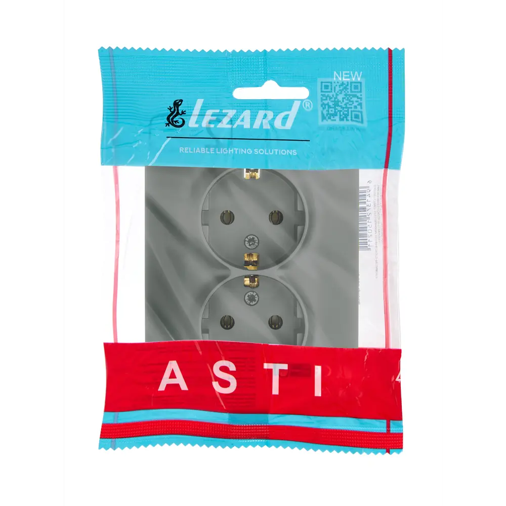 Рамка для розеток и выключателей Lezard Asti 1 пост горизонтальная цвет платина STLM-2109171 - Вид №6