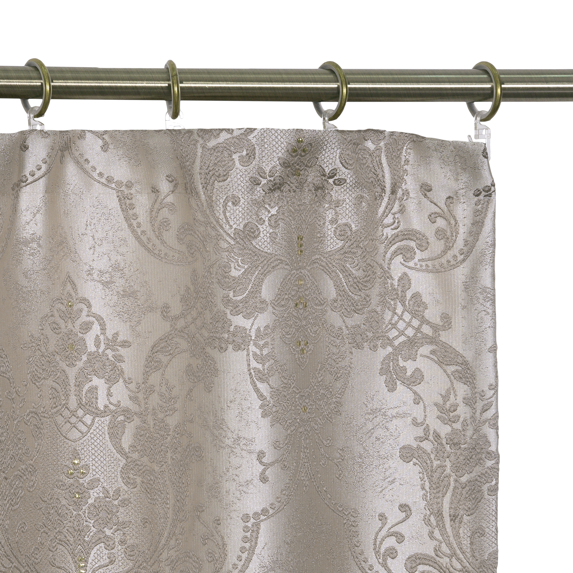 AMORE MIO Штора «Стамбул» золотая с вензелями для спальни 160х260 см 82009507 STLM-0017197 - Вид №3