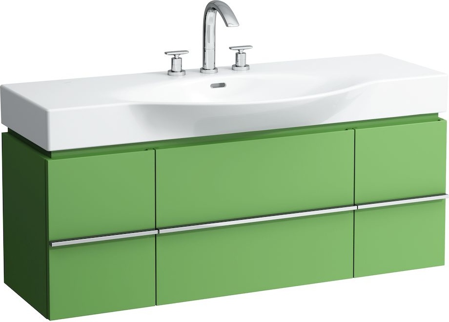 H4013020755191 Шкафчик под раковину, для раковин 811704, 812704, 2 выдвижных ящика с 2 дверцами, 2 стеклянные полки LAUFEN PRO - Вид №13