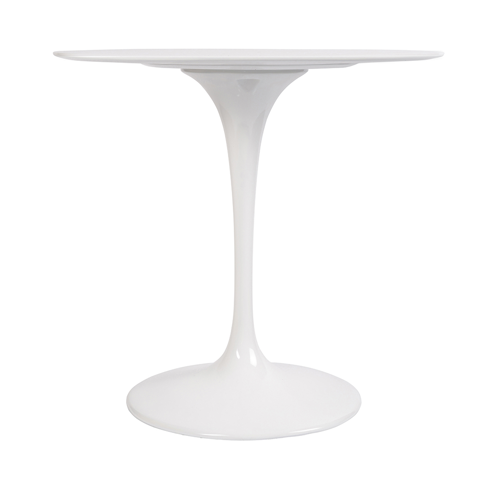 Обеденный стол круглый белый глянцевый 80 см Eero Saarinen Style Tulip Table SOHO DESIGN TULIP 131560 Белый - Вид №1
