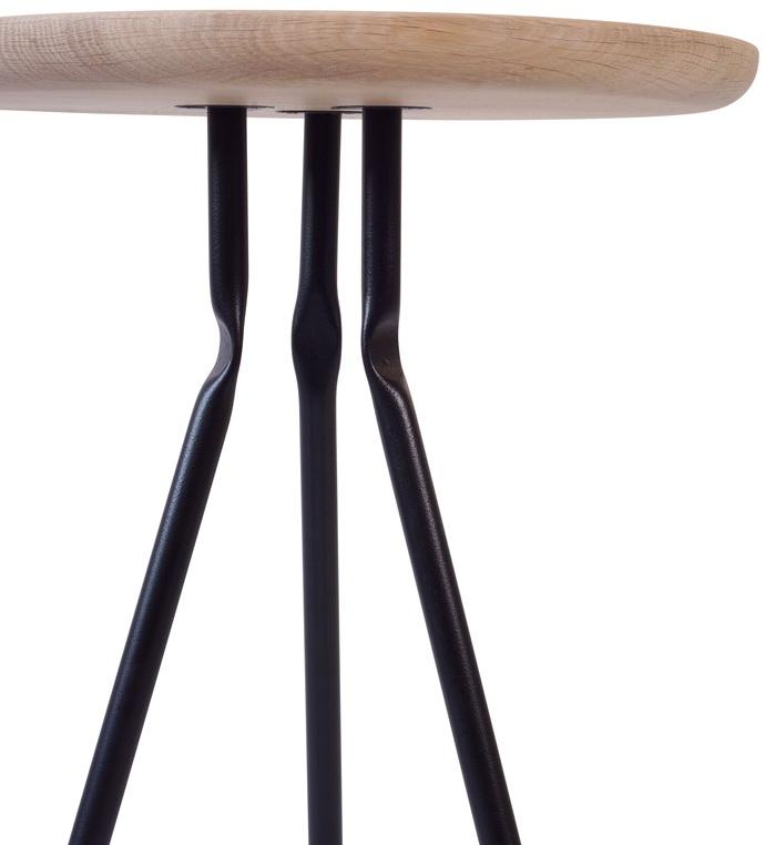 Askia Высокий круглый журнальный столик из дуба Bend 1.t05.ok.mbk - Вид №2