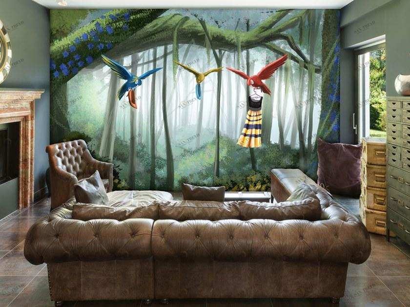 Creativespace Клеящиеся обои с тропическими растениями Wallpaper 2019 sun-id-1408726