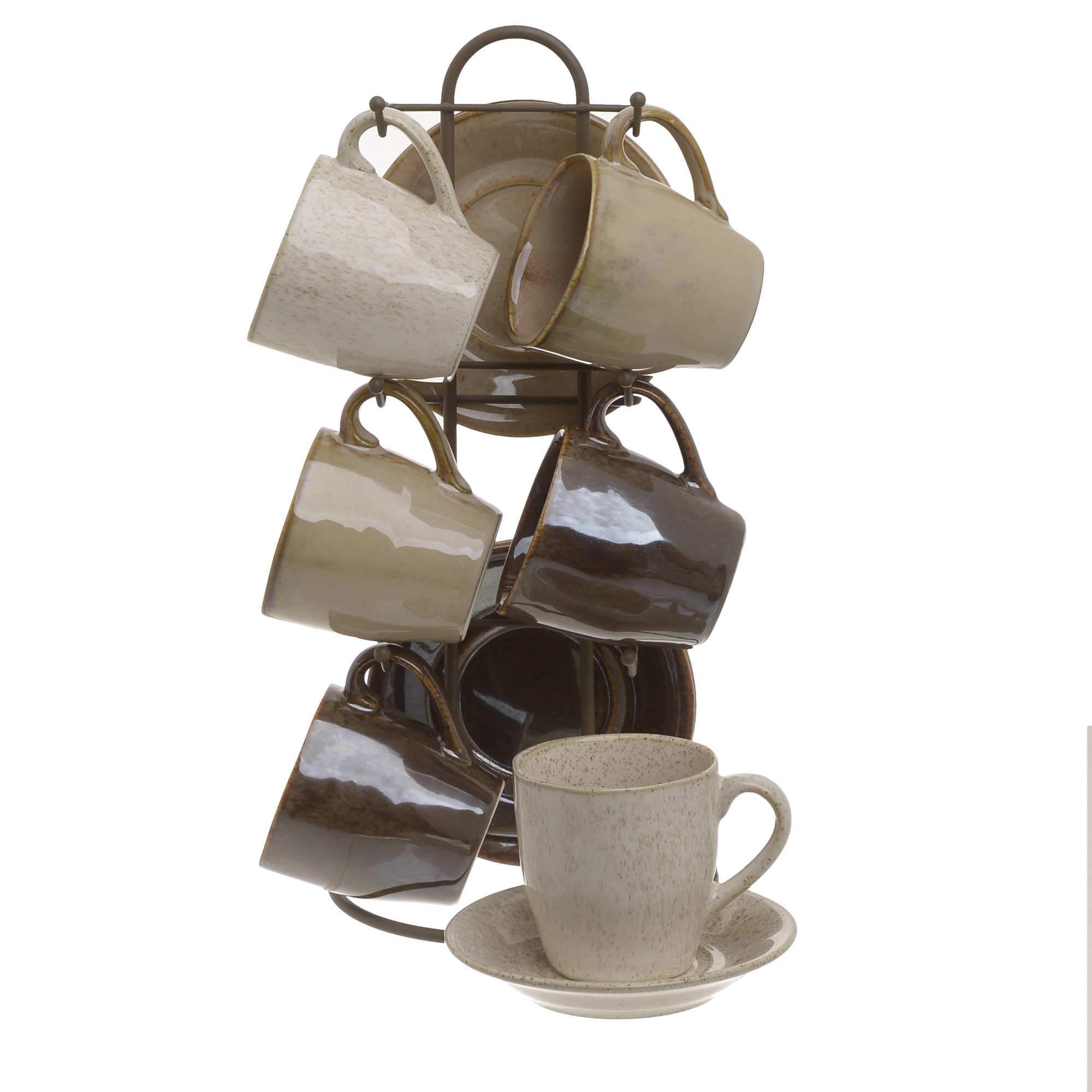 3860931.0162 ЧАЙНАЯ ПАРА, НАБОР 6ШТ НА ПОДСТАВКЕ TO4ROOMS 