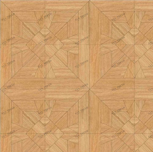 Художественный паркет Da Vinci Щитовой 26-524 Дуб (Гладкая) 500х500 мм 26010524