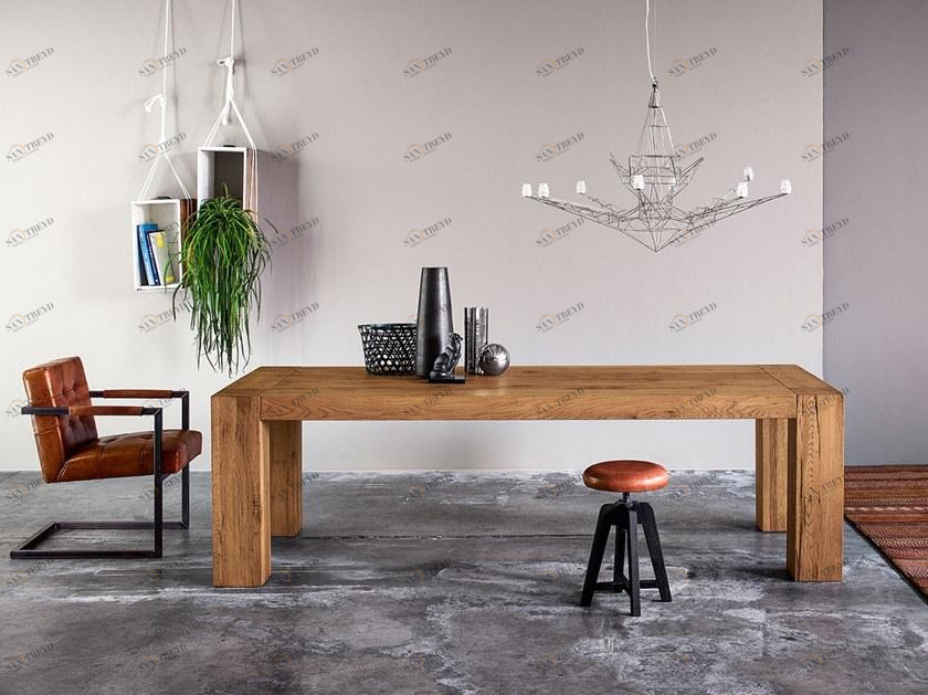 Devina Nais Прямоугольный обеденный стол из массива дерева Brooklyn sun-id-1473882