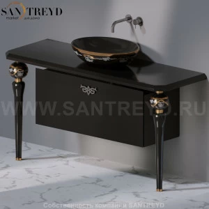 AeT ITALIA Deco Тумба CASSETTIERA S черная C277.104