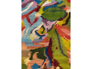 Прямоугольный шерстяной ковер